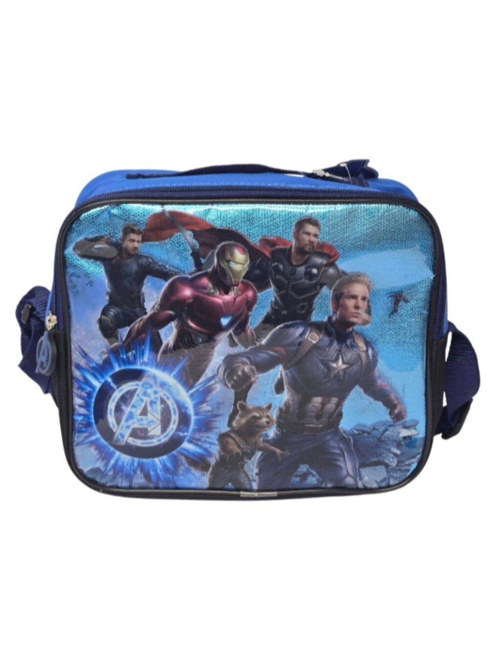 Marvel Avengers Superhero Insulated Lunch Box Bag School Cooler Strap NWT